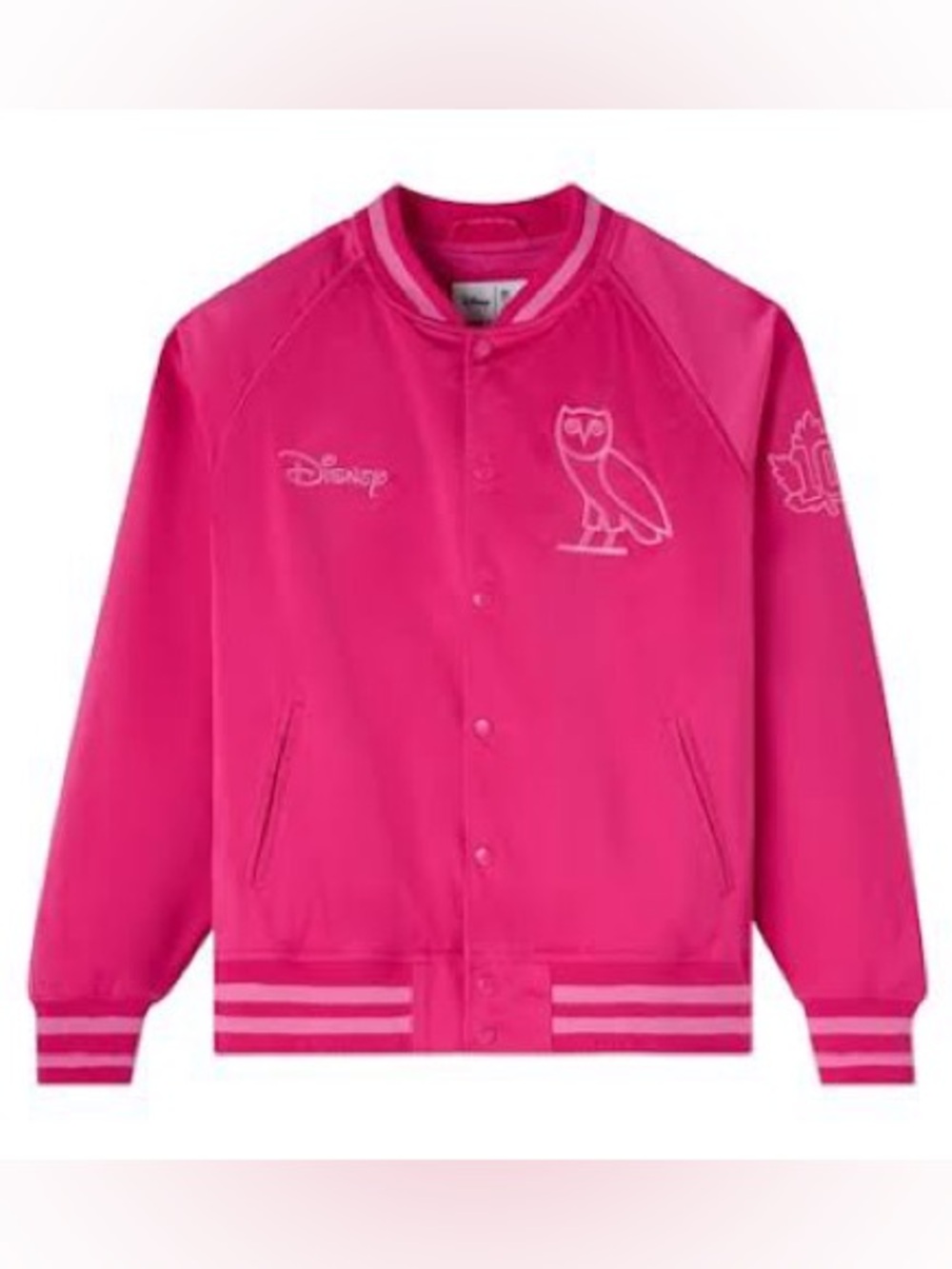 OVO x Disney Valentine's Satin Jacket Fuchsia
